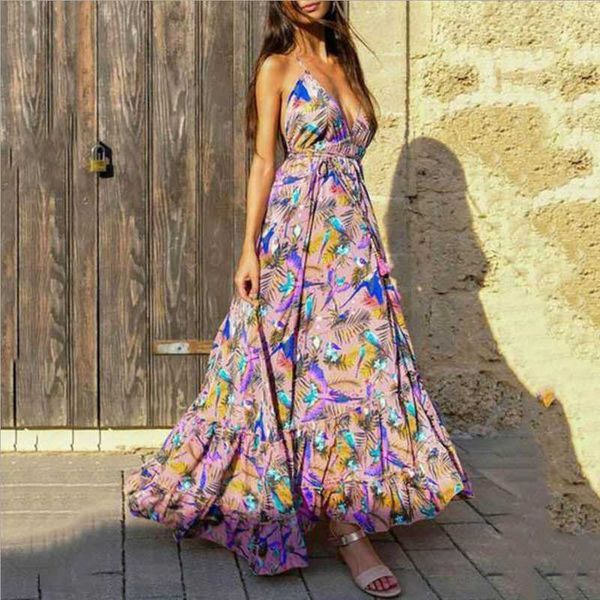 casual dresses euramerican autumn winter dress 2021 elegant printed deep v-neck maxi sleeveless versatile vestido fashion robe, Black;gray
casual dresses euramerican autumn winter dress 2021 elegant printed deep v-neck maxi sleeveless versatile vestido fashion robe, Black;gray