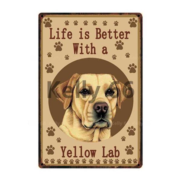 kelly66 pet warning dog rules life is better with a labrador metal sign home decor bar wall art painting 20*30 cm size dg-21
kelly66 pet warning dog rules life is better with a labrador metal sign home decor bar wall art painting 20*30 cm size dg-21