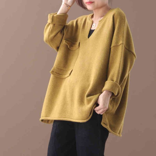 women's sweaters female autumn and winter korean style plus literary small neckline in single-pocket pocket first casual nightgown oute, White;black 
women's sweaters female autumn and winter korean style plus literary small neckline in single-pocket pocket first casual nightgown oute, White;black