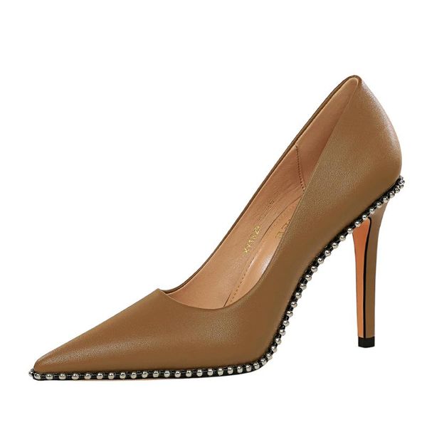 dress shoes fashion nightclub slimming high heels women's thin heeled shallow mouth pointed toe riveting pumps g0391, Black
dress shoes fashion nightclub slimming high heels women's thin heeled shallow mouth pointed toe riveting pumps g0391, Black
