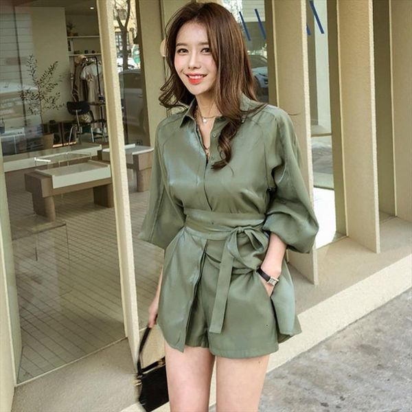 white long shirts shorts two women tracksuits piece sets lantern sleeve belt blouse mini pant suits summer fashion ol set, Gray
white long shirts shorts two women tracksuits piece sets lantern sleeve belt blouse mini pant suits summer fashion ol set, Gray