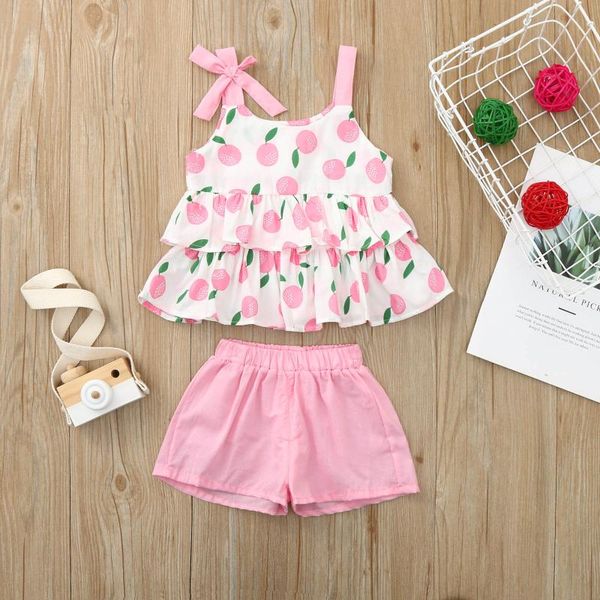 toddler kids baby girls set sleeveless ribbed ruffled floral fruit printed tank bowtie shorts outfits girl clothes clothing sets, White
toddler kids baby girls set sleeveless ribbed ruffled floral fruit printed tank bowtie shorts outfits girl clothes clothing sets, White