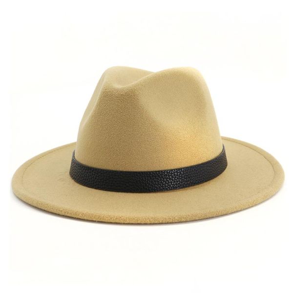 wide brim hats autumn winter classical women men felt fedora belt band flat floppy cloche cap chapeau faux wool panama, Blue;gray
wide brim hats autumn winter classical women men felt fedora belt band flat floppy cloche cap chapeau faux wool panama, Blue;gray