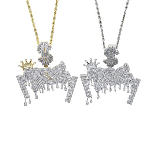 chains 2021 quality sparking bling hip hop jewelry micro paved cz money letters pendant men boy crown dollar sign charm necklaces, Silver
chains 2021 quality sparking bling hip hop jewelry micro paved cz money letters pendant men boy crown dollar sign charm necklaces, Silver