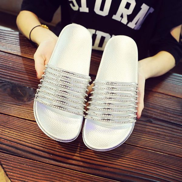 slippers fashion shiny flashing rhinestone sandals ladies summer glitter slides open toe slip on beach shoes flip flops, Black
slippers fashion shiny flashing rhinestone sandals ladies summer glitter slides open toe slip on beach shoes flip flops, Black