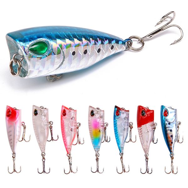1pcs mini popper fishing lure model hard bait 7 colors 12# hook popper 4cm 3.3g floating water baits 812 z2
1pcs mini popper fishing lure model hard bait 7 colors 12# hook popper 4cm 3.3g floating water baits 812 z2