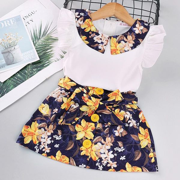 clothing sets girls summer printing suit children's korean version of petal sleeve floral short skirt two-piece suits wt606, White
clothing sets girls summer printing suit children's korean version of petal sleeve floral short skirt two-piece suits wt606, White