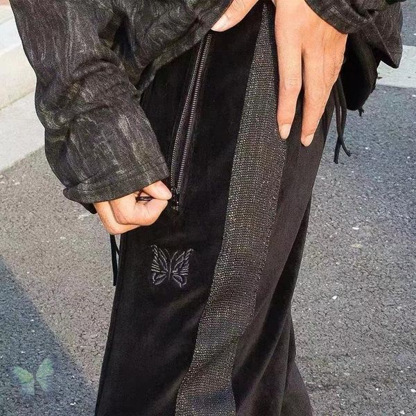 needles awge fleece pants embroidered butterfly sweatpants inside tag label trousers men's, Black
needles awge fleece pants embroidered butterfly sweatpants inside tag label trousers men's, Black
