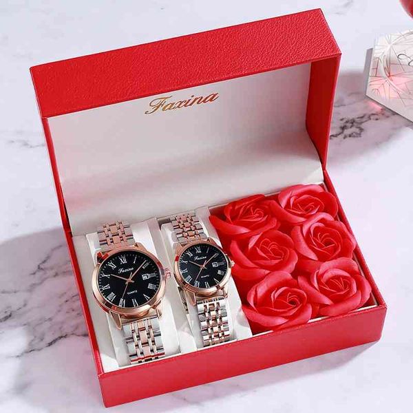 lovers waterproof lovers steel band double calendar quartz non mechanical watch, Slivery;brown
lovers waterproof lovers steel band double calendar quartz non mechanical watch, Slivery;brown