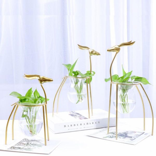 vases iron art deer vase decoration with transparent hydroponic plant glass bottle warm little home happiness decorations
vases iron art deer vase decoration with transparent hydroponic plant glass bottle warm little home happiness decorations