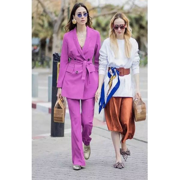 women's suits & blazers purple double breasted women's suits formal pants ladies uit + women business blazer, White;black
women's suits & blazers purple double breasted women's suits formal pants ladies uit + women business blazer, White;black