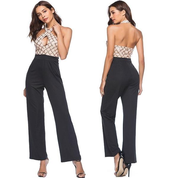 women's jumpsuits & rompers romper casual trousers europe and america style overall backless sequin joint costume patchwork, Black;white
women's jumpsuits & rompers romper casual trousers europe and america style overall backless sequin joint costume patchwork, Black;white