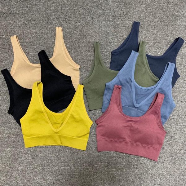 sports underwear beautiful v back solid color anti-glare thread chest wrap running fitness yoga bra shockproof sporty bras gym clothing, White;black
sports underwear beautiful v back solid color anti-glare thread chest wrap running fitness yoga bra shockproof sporty bras gym clothing, White;black