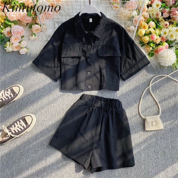 kimutomo safari style 2 piece set women turn-down collar single breasted short sleeve and elastic waist shorts summer 210521, White
kimutomo safari style 2 piece set women turn-down collar single breasted short sleeve and elastic waist shorts summer 210521, White