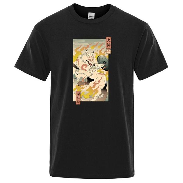 men's t-shirts great god wolf ukiyoe print man tshirt comfortable breathable t-shirt retro soft cotton clothing fashion vintage for men, White;black
men's t-shirts great god wolf ukiyoe print man tshirt comfortable breathable t-shirt retro soft cotton clothing fashion vintage for men, White;black