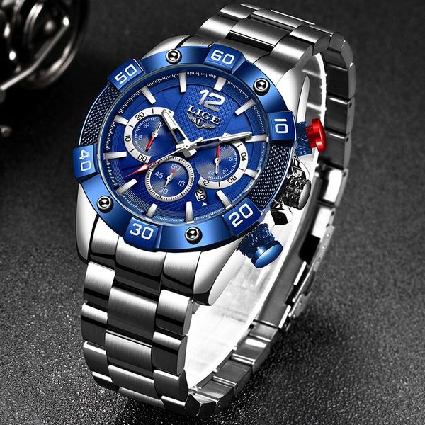 wristwatches lige creative design watches men luxury quartz wristwatch with stainless steel chronograph sport watch male clock relojes, Slivery;brown
wristwatches lige creative design watches men luxury quartz wristwatch with stainless steel chronograph sport watch male clock relojes, Slivery;brown
