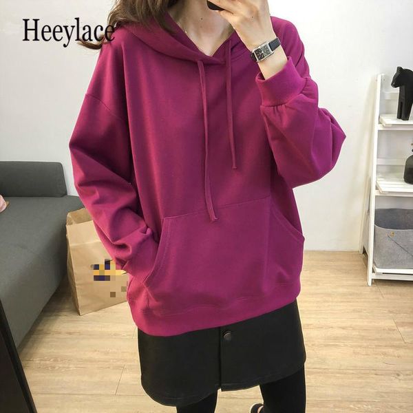 women's hoodies & sweatshirts solid color women korean hooded collar long sleeve female hoody autumn 2021 bf style coats top, Black
women's hoodies & sweatshirts solid color women korean hooded collar long sleeve female hoody autumn 2021 bf style coats top, Black