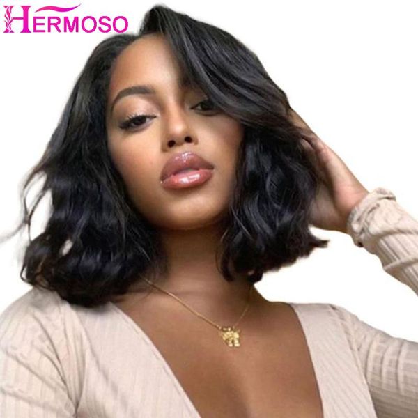 body wave short bob wig ocean lace frontal wigs mongolian human hair natural pre plucked hairline remy for black women, Black;brown
body wave short bob wig ocean lace frontal wigs mongolian human hair natural pre plucked hairline remy for black women, Black;brown