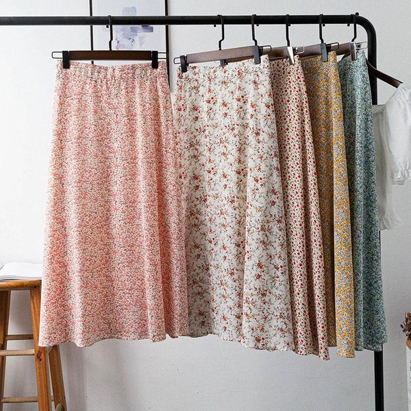 bohemian floral printed chiffon midi skirts women's elastic high waisted boho beach skirt korean fashion clothing, Black
bohemian floral printed chiffon midi skirts women's elastic high waisted boho beach skirt korean fashion clothing, Black