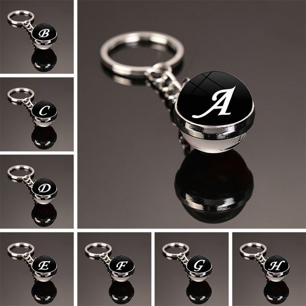 fashion glass ball pendant keychain initial personalized letter name key chain for women and man jewelry accessories gift, Silver
fashion glass ball pendant keychain initial personalized letter name key chain for women and man jewelry accessories gift, Silver