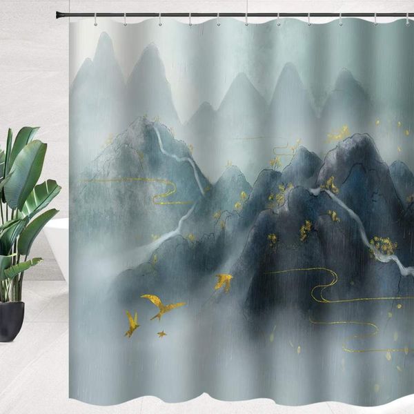foggy mountain shower curtain misty forest bathroom fabric accessories polyester with hooks curtains
foggy mountain shower curtain misty forest bathroom fabric accessories polyester with hooks curtains
