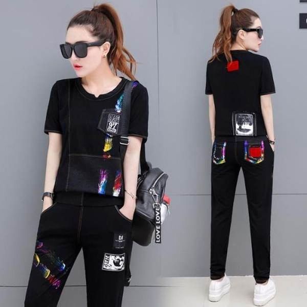 plus size women's casual suit spring and summer 2021 fat mm korean version loose fashion western style thin two-piece two piece pants, White 
plus size women's casual suit spring and summer 2021 fat mm korean version loose fashion western style thin two-piece two piece pants, White