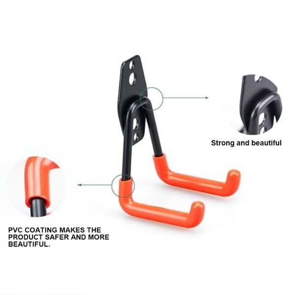 hooks & rails heavy duty metal hook garage storage anti-slip bicycle hanger wall mount utility for organizing power tools, ladders
hooks & rails heavy duty metal hook garage storage anti-slip bicycle hanger wall mount utility for organizing power tools, ladders