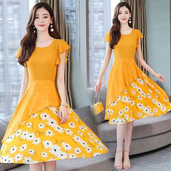 vintage print chiffon yellow dress spring summer 4xl plus size floral runway midi elegant women bodycon party vestido 210528, Black;gray
vintage print chiffon yellow dress spring summer 4xl plus size floral runway midi elegant women bodycon party vestido 210528, Black;gray
