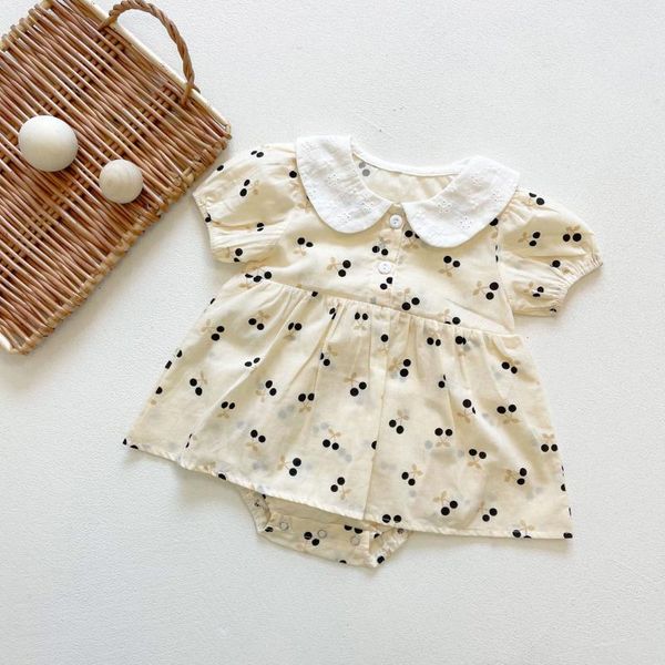 rompers born baby cartoon cherry pattern girls bodysuits infant cotton embroidered bodysuit short sleeve summer clothes princess, Blue
rompers born baby cartoon cherry pattern girls bodysuits infant cotton embroidered bodysuit short sleeve summer clothes princess, Blue