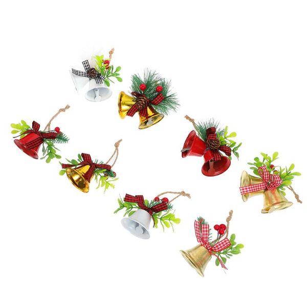 wall clocks 8pcs retro iron bell pendants christmas tree decoration (assorted color)
wall clocks 8pcs retro iron bell pendants christmas tree decoration (assorted color)