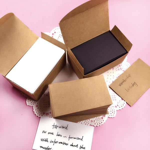 100pcs vintage kraft paper greeting cards wedding party gift thick postcards graffiti word blank favors
100pcs vintage kraft paper greeting cards wedding party gift thick postcards graffiti word blank favors