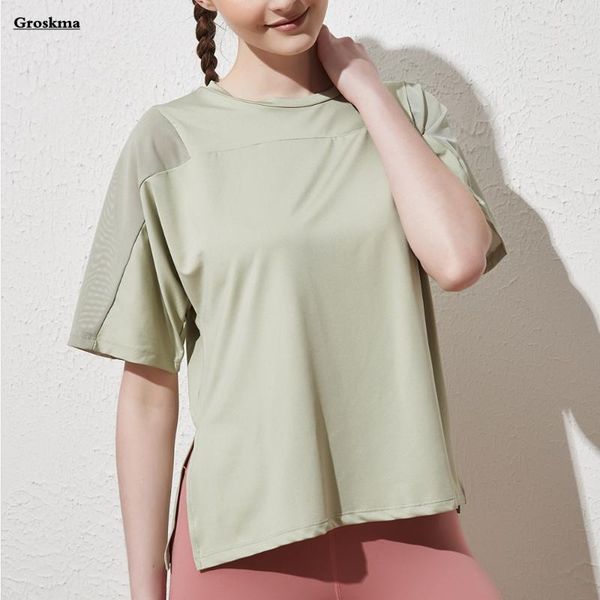 yoga outfit quick dry women mesh t shirt short sleeve patchwork tees fitness gym shirts sports running clothing ropa deportiva
yoga outfit quick dry women mesh t shirt short sleeve patchwork tees fitness gym shirts sports running clothing ropa deportiva