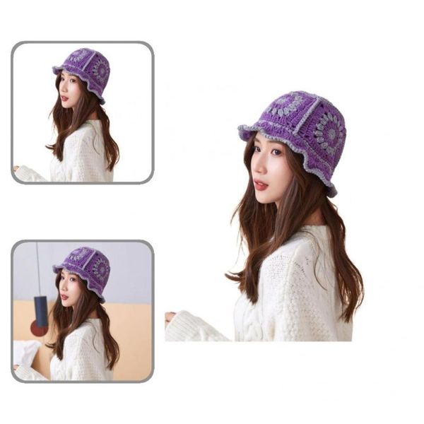 wide brim hats accessories stylish ladies foldable flower pattern bucket hat skin-friendly knitted for dating, Blue;gray
wide brim hats accessories stylish ladies foldable flower pattern bucket hat skin-friendly knitted for dating, Blue;gray