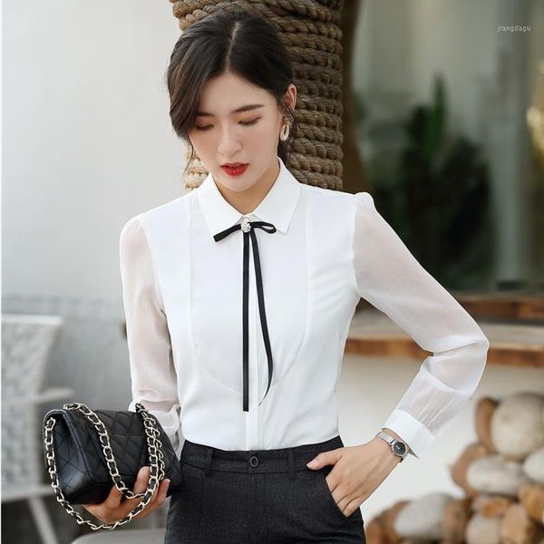 fashion women blouses & with necktie long sleeve white office ladies work business clothes women's shirts
fashion women blouses & with necktie long sleeve white office ladies work business clothes women's shirts