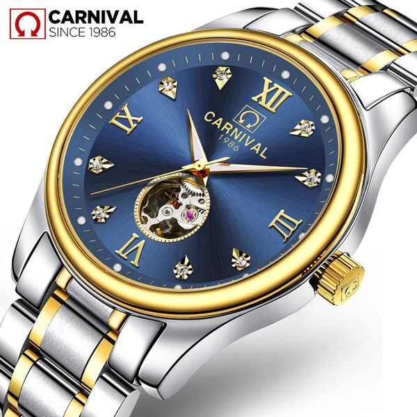 wristwatches reloj hombre 2021 carnival brand automatic military watch men luxury waterproof fashion business dress mechanical watches clock, Slivery;brown
wristwatches reloj hombre 2021 carnival brand automatic military watch men luxury waterproof fashion business dress mechanical watches clock, Slivery;brown