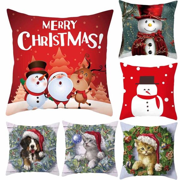 cushion/decorative pillow cotton linen cushion cover pillowcase christmas printed case decor sofa throw pillows room decorative 1pc
cushion/decorative pillow cotton linen cushion cover pillowcase christmas printed case decor sofa throw pillows room decorative 1pc
