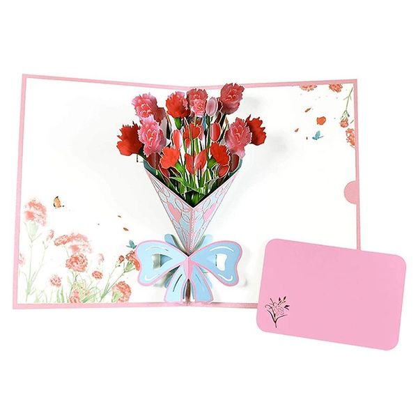 carnation flower 3d card with envelope mother's day spring greeting for mom, anniversary love cards
carnation flower 3d card with envelope mother's day spring greeting for mom, anniversary love cards