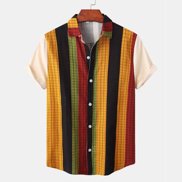 men's casual shirts fashion hawaiian men shirt blouse multicolor vertical striped short sleeve buttons cotton beach oversized, White;black
men's casual shirts fashion hawaiian men shirt blouse multicolor vertical striped short sleeve buttons cotton beach oversized, White;black