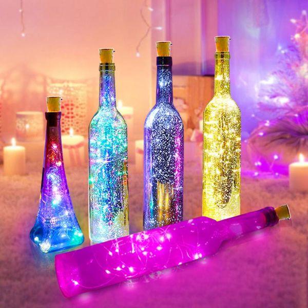 strings fairy lights battery powered wine bottle flexible led string garland 5colors wire for home room decor night lamp
strings fairy lights battery powered wine bottle flexible led string garland 5colors wire for home room decor night lamp