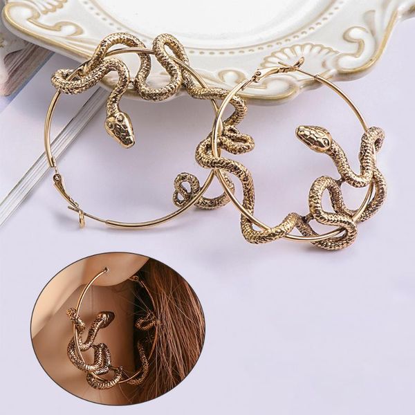 dangle & chandelier fashion women hoop earrings black gothic jewelry serpent snake circle party accessories, Silver
dangle & chandelier fashion women hoop earrings black gothic jewelry serpent snake circle party accessories, Silver