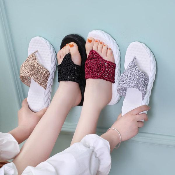 slippers shoes casual slipers women low rubber flip flops shale female beach slides platform med luxury 2021 hawaiian sabot fabr, Black 
slippers shoes casual slipers women low rubber flip flops shale female beach slides platform med luxury 2021 hawaiian sabot fabr, Black