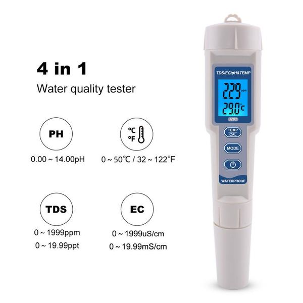 meters 4 in 1 water quality tester waterproof ph/ec/tds/temperature electrode probe ph pen 9901/9902/9908/9909
meters 4 in 1 water quality tester waterproof ph/ec/tds/temperature electrode probe ph pen 9901/9902/9908/9909