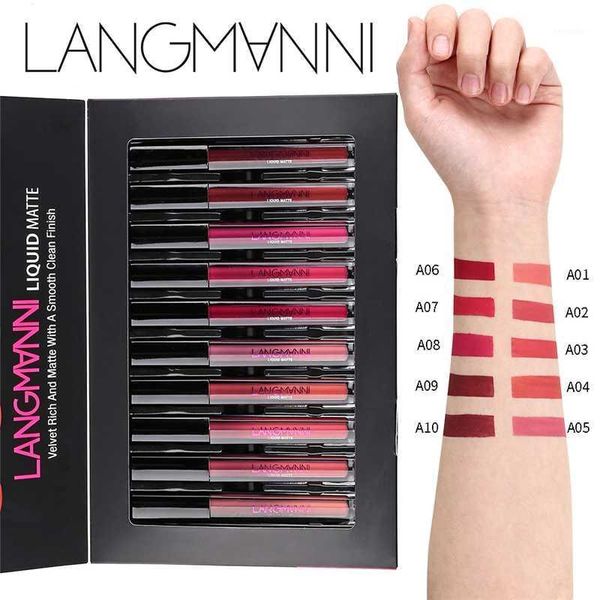 brand 4/10/12pcs matte lipstick set waterproof nutritious velvet lip stick red tint nude batom women fashion lips makeup set1
brand 4/10/12pcs matte lipstick set waterproof nutritious velvet lip stick red tint nude batom women fashion lips makeup set1