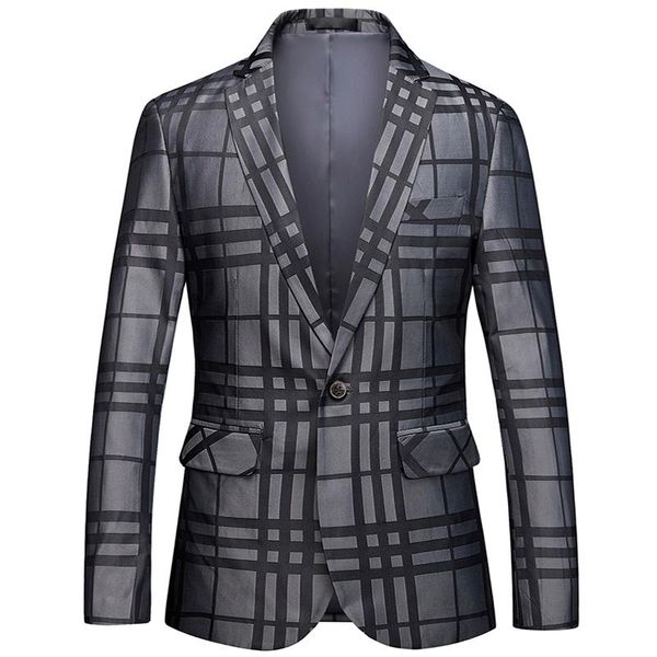 men's suits & blazers yasuguoji 2021 smart casual fashion striped panelled blazer men single button slim black heren colberts xf73, White;black
men's suits & blazers yasuguoji 2021 smart casual fashion striped panelled blazer men single button slim black heren colberts xf73, White;black