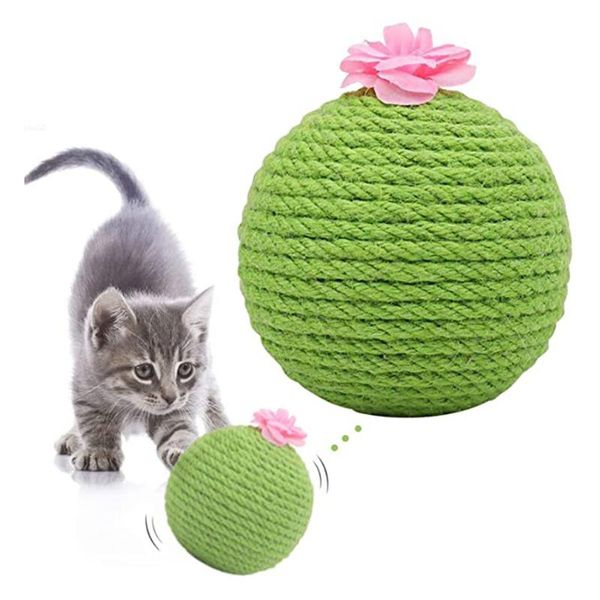 cat toys est ball toy pet cactus sisal scratching plate grinding claw creative supplies funny
cat toys est ball toy pet cactus sisal scratching plate grinding claw creative supplies funny