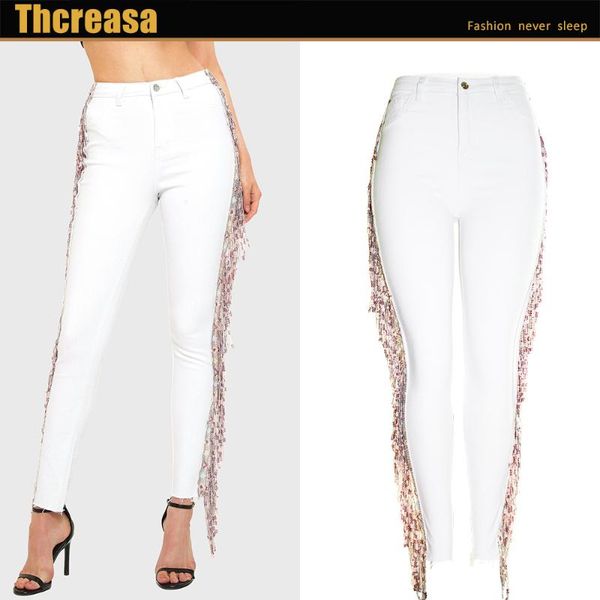 european and american jeans large size ankle pants 2021 summer flash beads wool beard white women's, Blue
european and american jeans large size ankle pants 2021 summer flash beads wool beard white women's, Blue
