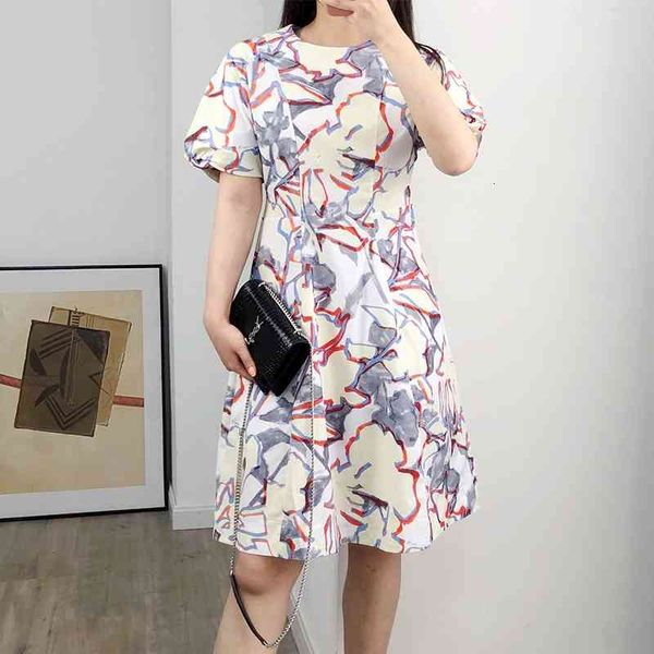 dress women puff sleeve dresses printed o-neck high waist female casual clothes sundress, Black;gray
dress women puff sleeve dresses printed o-neck high waist female casual clothes sundress, Black;gray