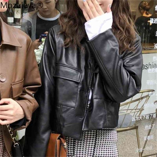 jacket wet autumn winter women's leather jackets outerwear pocket cases oversize fake wild hide short feminine, Black;brown
jacket wet autumn winter women's leather jackets outerwear pocket cases oversize fake wild hide short feminine, Black;brown