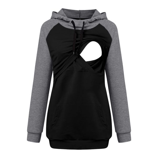 long sleeve hooded nursing breastfeeding clothes for pregnant women hoodies pullover sweatshirts women's clothing maternity, White
long sleeve hooded nursing breastfeeding clothes for pregnant women hoodies pullover sweatshirts women's clothing maternity, White