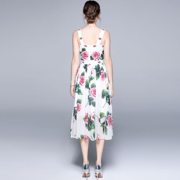 casual dresses designer summer rose floral printed midi-long for women elegant party night spaghetti strap white beach woman dress, Black;gray
casual dresses designer summer rose floral printed midi-long for women elegant party night spaghetti strap white beach woman dress, Black;gray